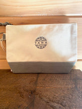 Load image into Gallery viewer, Embroidered Canvas Cosmetic Pouch
