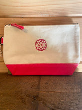 Load image into Gallery viewer, Embroidered Canvas Cosmetic Pouch
